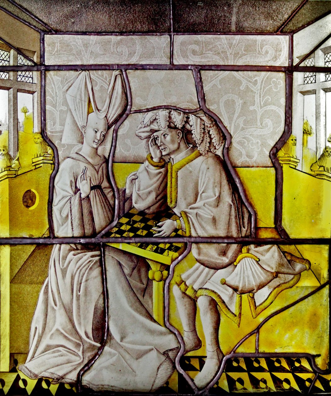 A w81-es ablak a sakkozókat ábrázolja - Németalföldről alkotó: French School