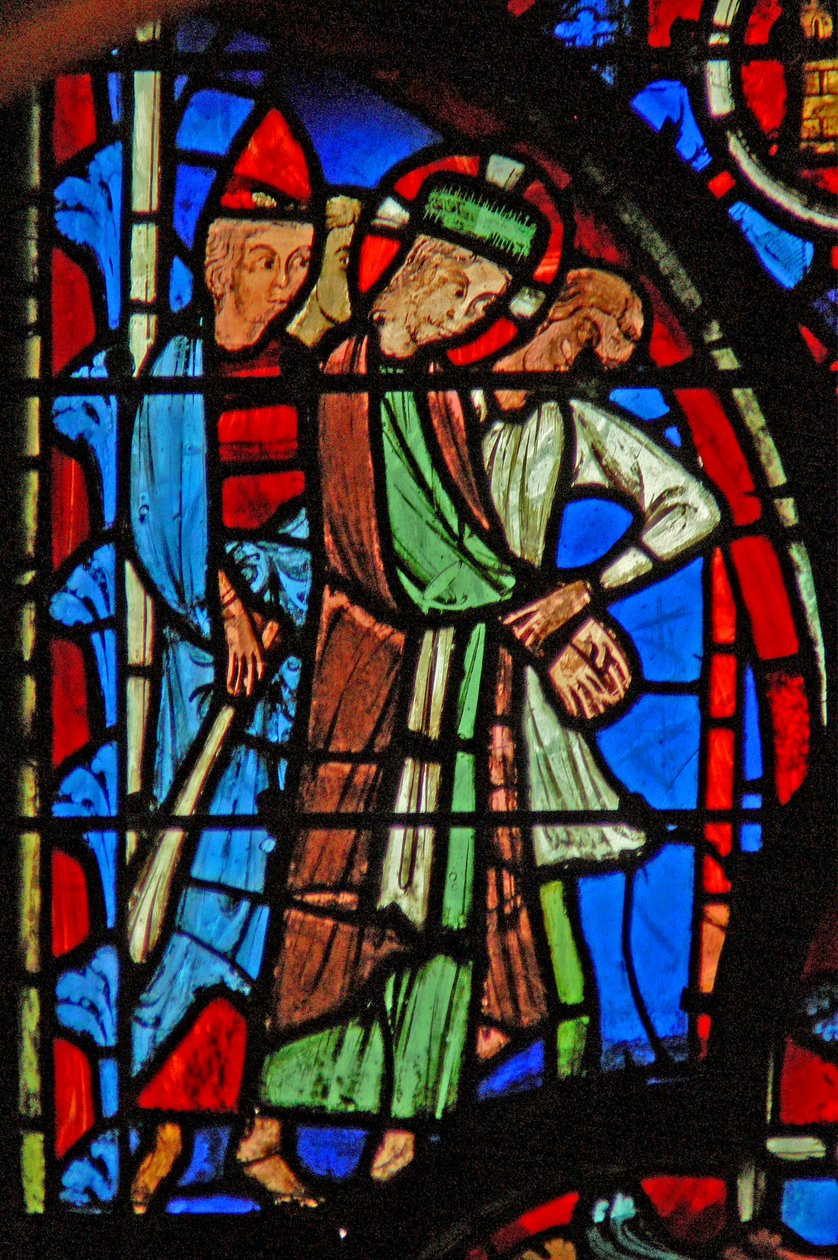 Ablak w8 Krisztus Pilátus előtt alkotó: French School