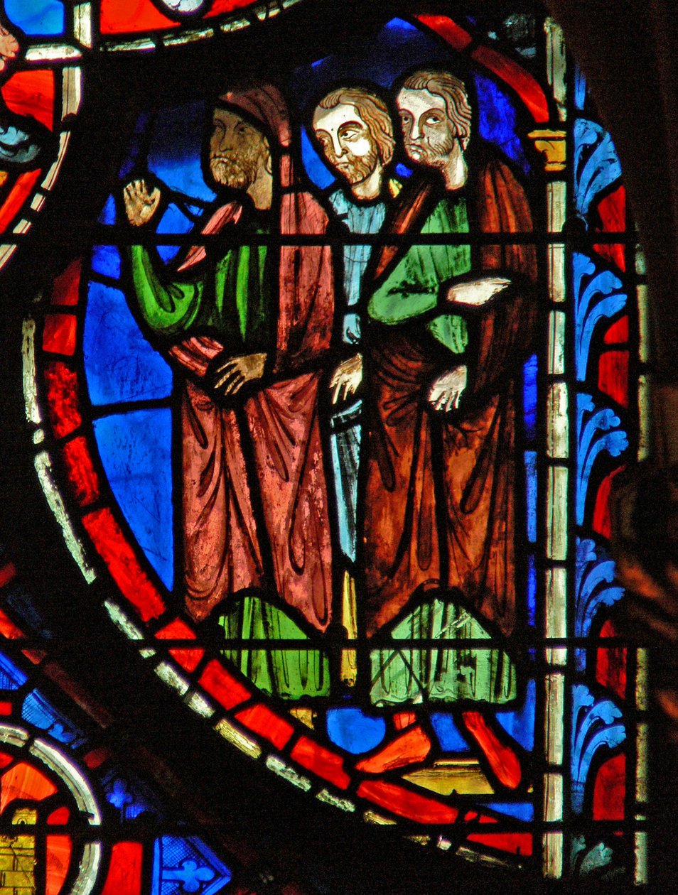 Window w8 Figyeli, hogy Júdás megkapja az ezüstöt alkotó: French School
