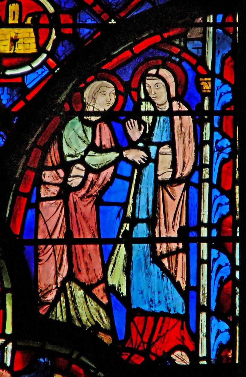 Window w8 the Resurrection – Szent asszonyok a sírnál alkotó: French School