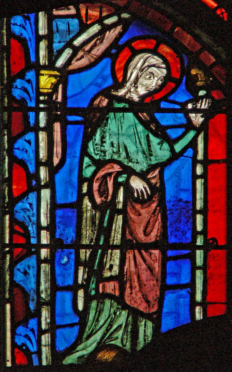 Window w8 the Resurrection – egy szent asszony a sírnál alkotó: French School