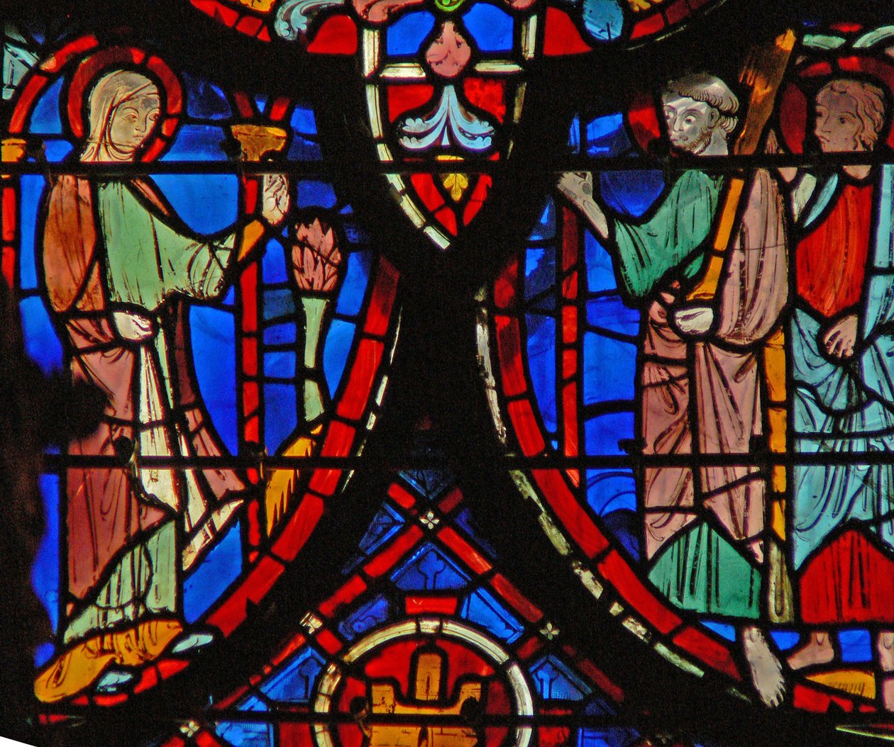 Window w8 the Resurrection: Mária Magdolna elmondja a többieknek alkotó: French School