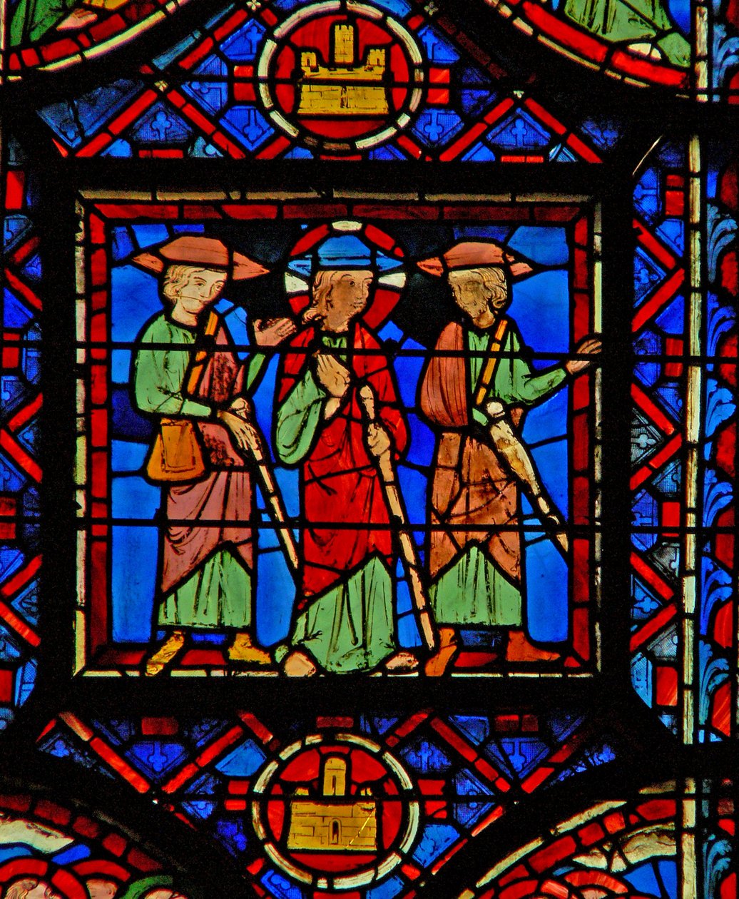 Window w8 a Feltámadás ciklusa – az Emmausba vezető út alkotó: French School