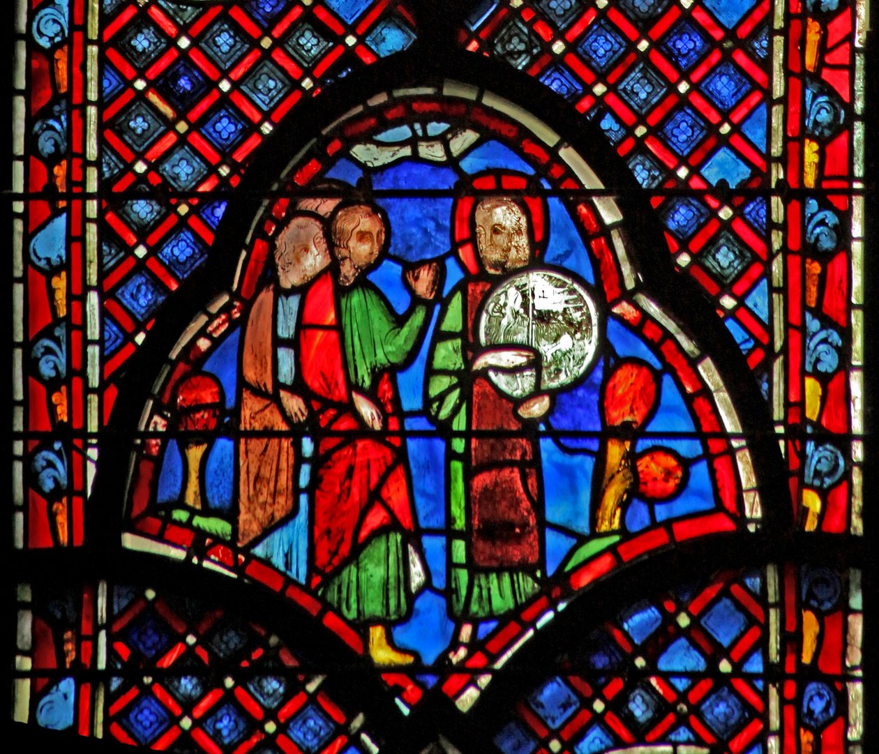 Ablak w9L Keresztelő Szent János: Ecce Agnus Dei alkotó: French School