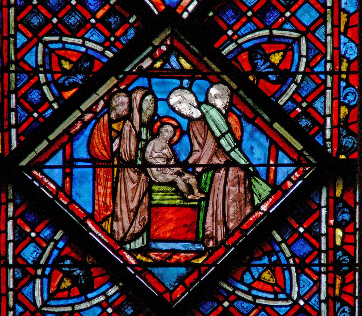 Ablak w9L Keresztelő Szent János: körülmetélés alkotó: French School
