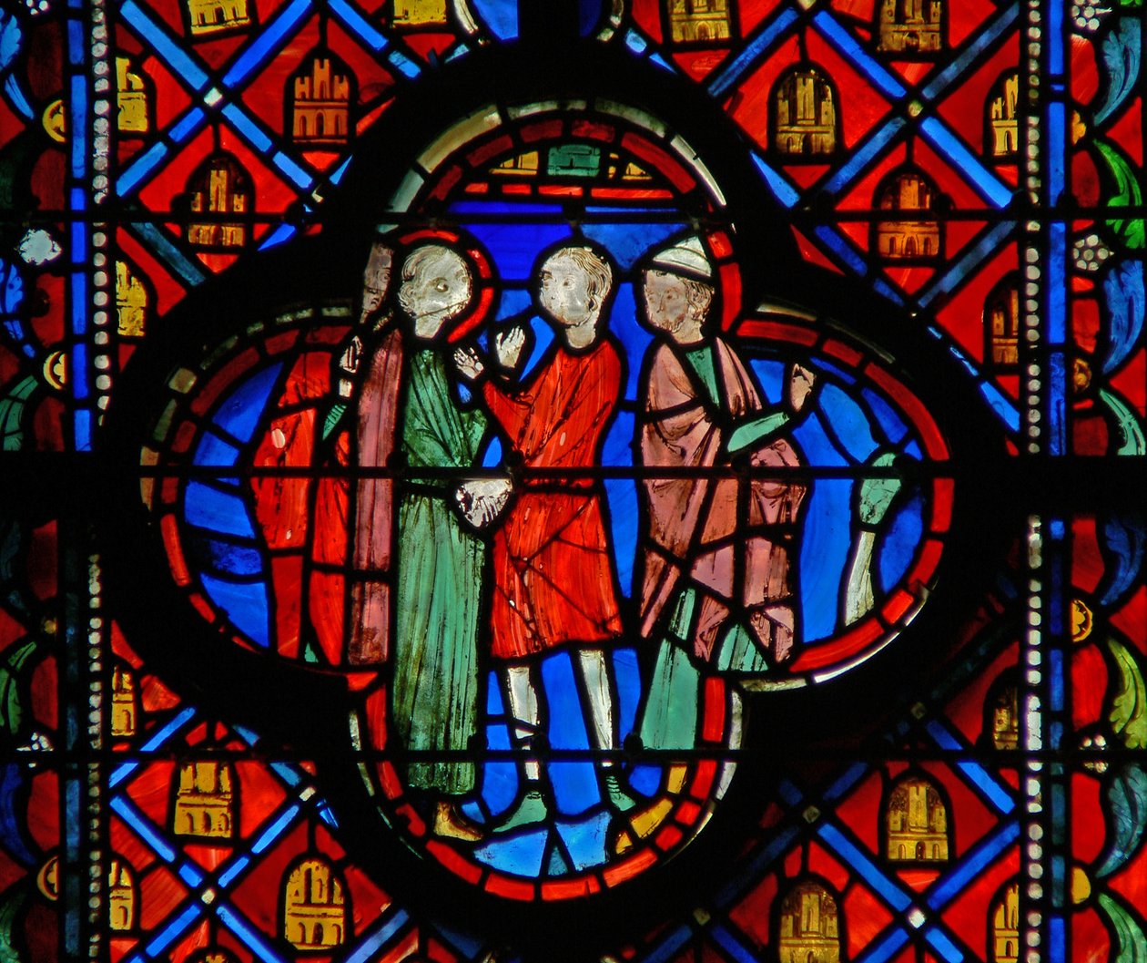 Window w9R Darius elrendeli Daniel letartóztatását. Dan VI 15 alkotó: French School