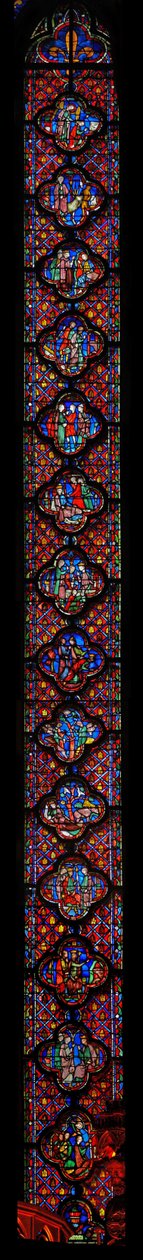Window w9 Dániel könyve alkotó: French School
