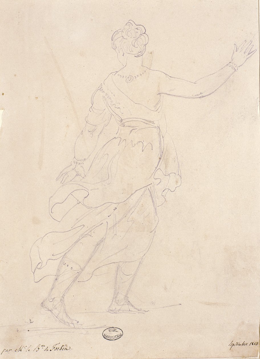 Nő hátulról, 1813 alkotó: French School