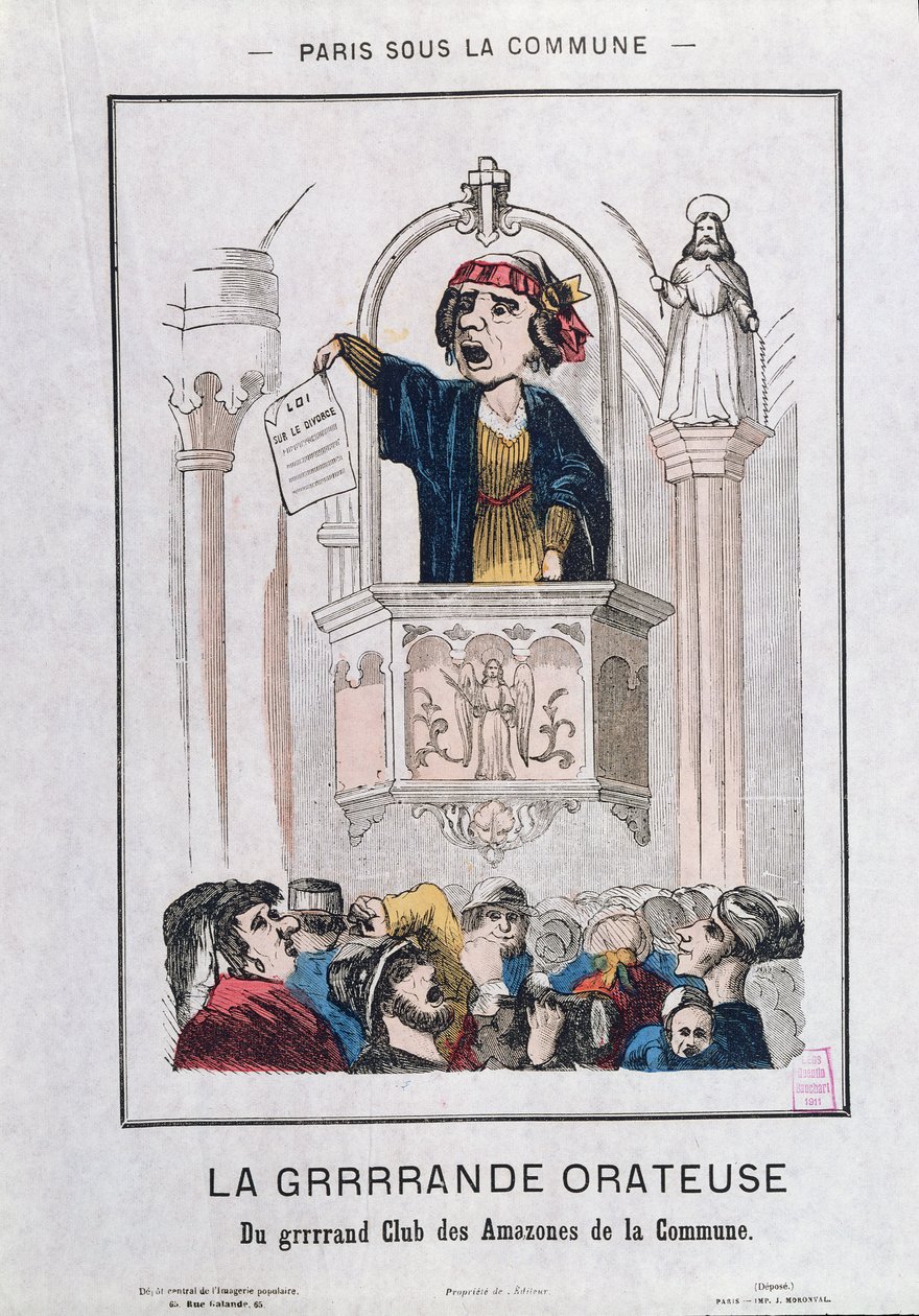 Női klub a kommün idején, 1871 alkotó: French School