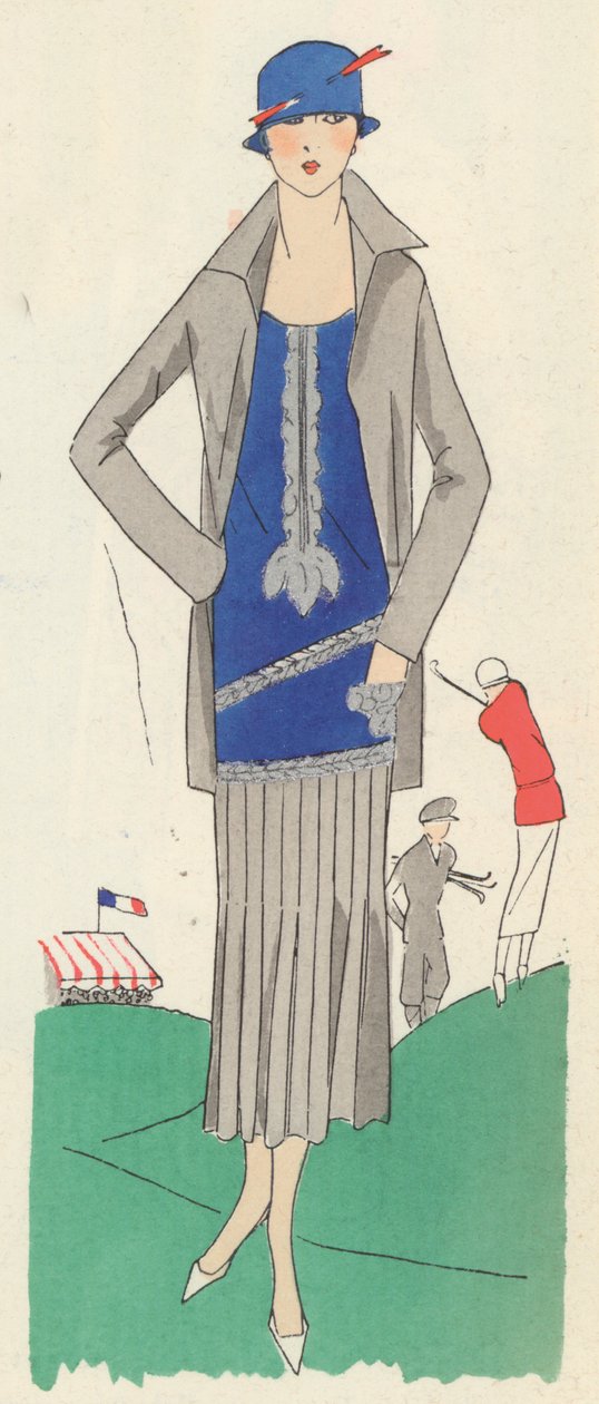 Augusta Bernard női golffelszerelése alkotó: French School