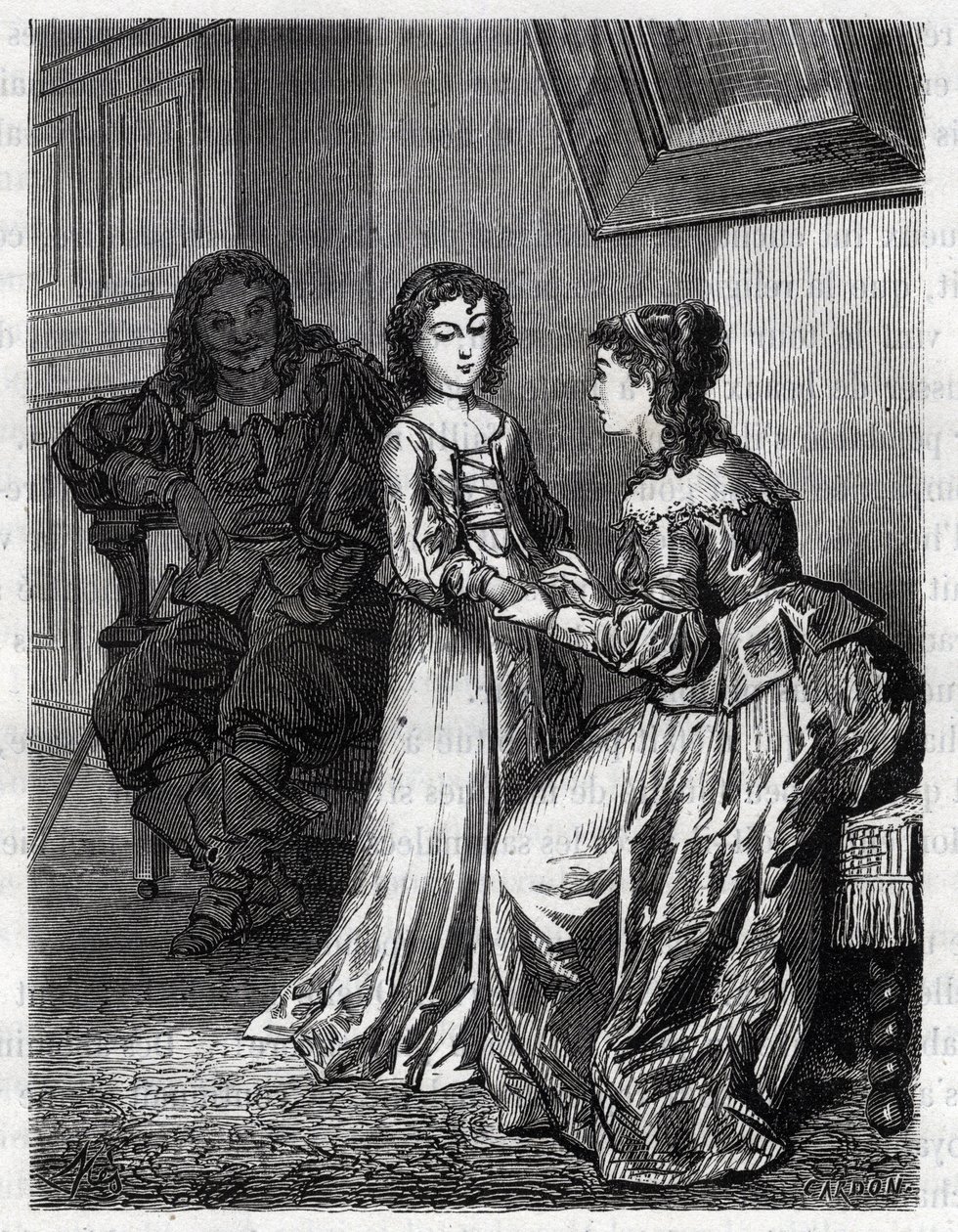 Bűnös a fejed, ha a szíved nem bűnös – mondta Madame de Lanclos lányának, Anne „Ninonnak” az Enclosból (vagy Ninon de Lenclosból vagy Ninon de Lanclosból). alkotó: French School