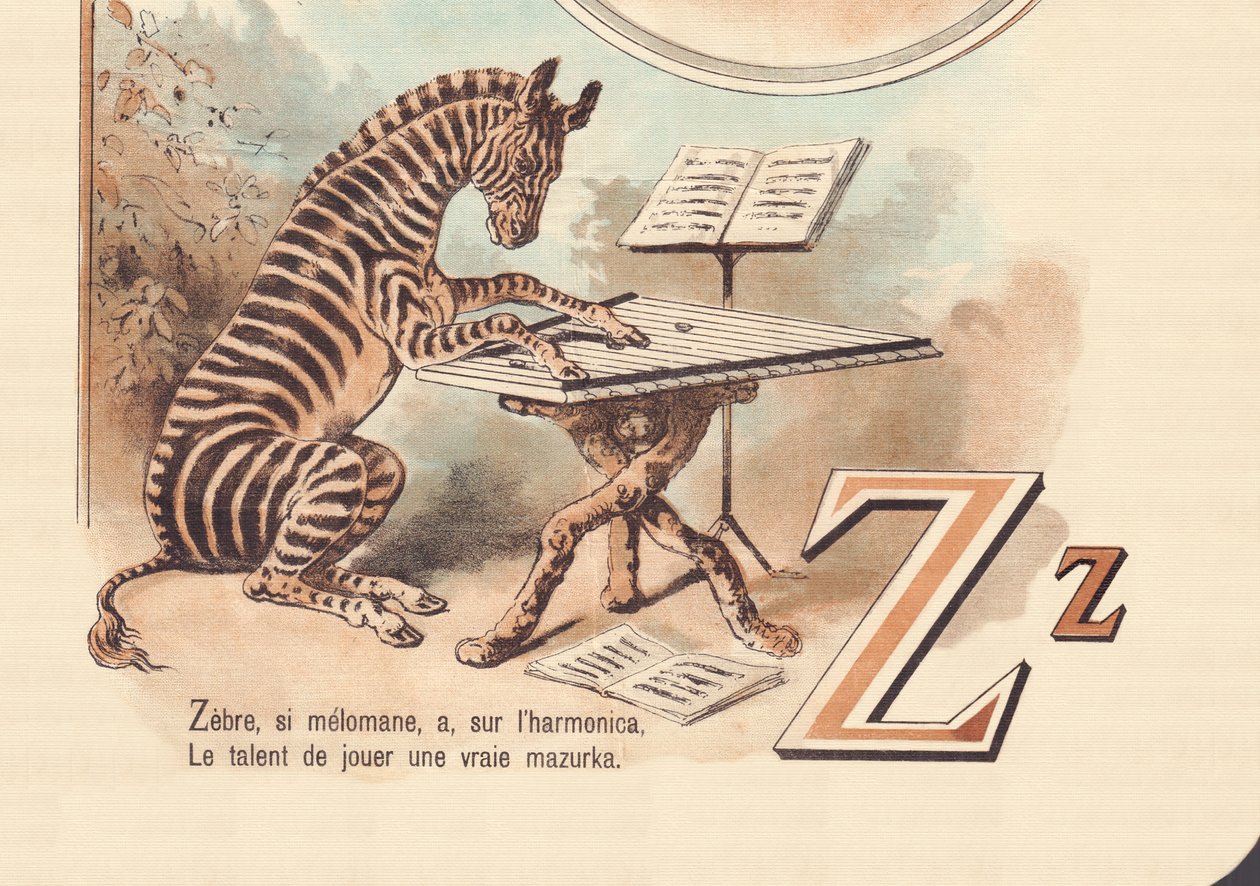Z: Zebre, ha melomániás, van, a szájharmonika, A tehetség, hogy játsszon egy igazi mazurka alkotó: French School