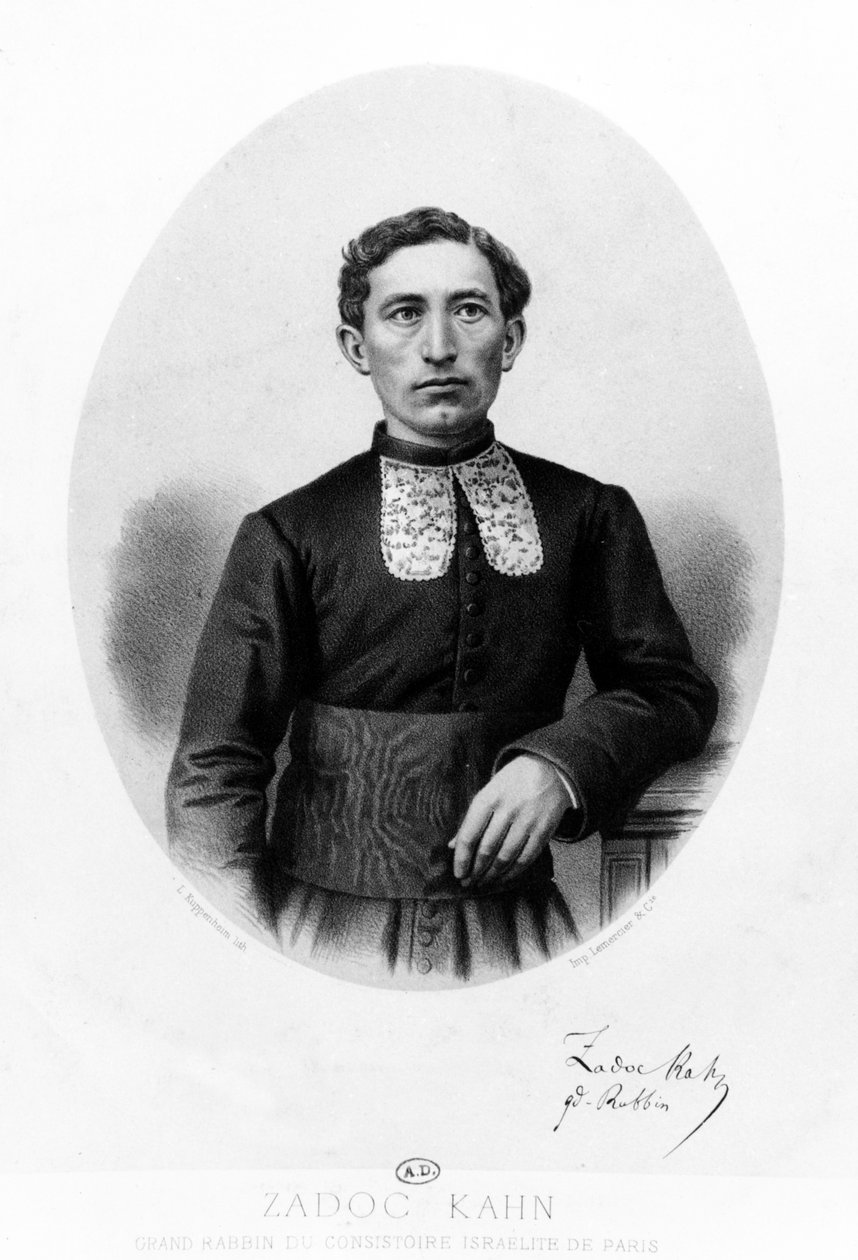 Zadoc Kahn, a francia konzisztórium főrabbija, 1869 körül alkotó: French School