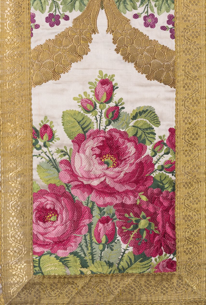Louis-Philippe 1810-ben felajánlott liturgikus együttes készlete (arannyal hímzett selyem) alkotó: French School