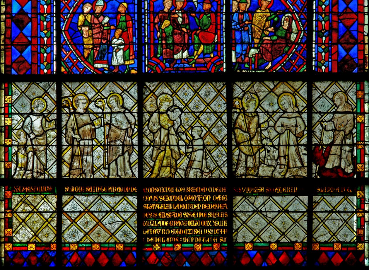 adományozó – Thierry kanonok grisailles-jának (w36) alkotó: French School
