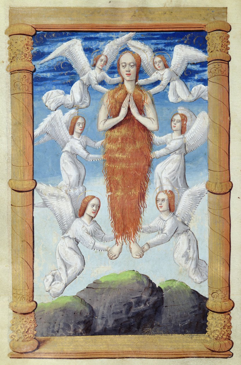 fol.97v Mária Magdolna mennybemenetele, a Heures a l