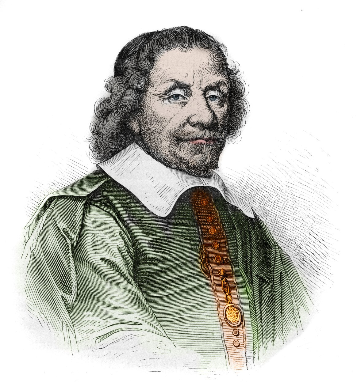 Anthonie (Antonius) Heinsius portréja 1641-1720 - holland államférfi - metszet a „” Franciaország története az unokáimnak mesélt” című könyvéből” - Francois Guizot - 1872-1876 alkotó: French School