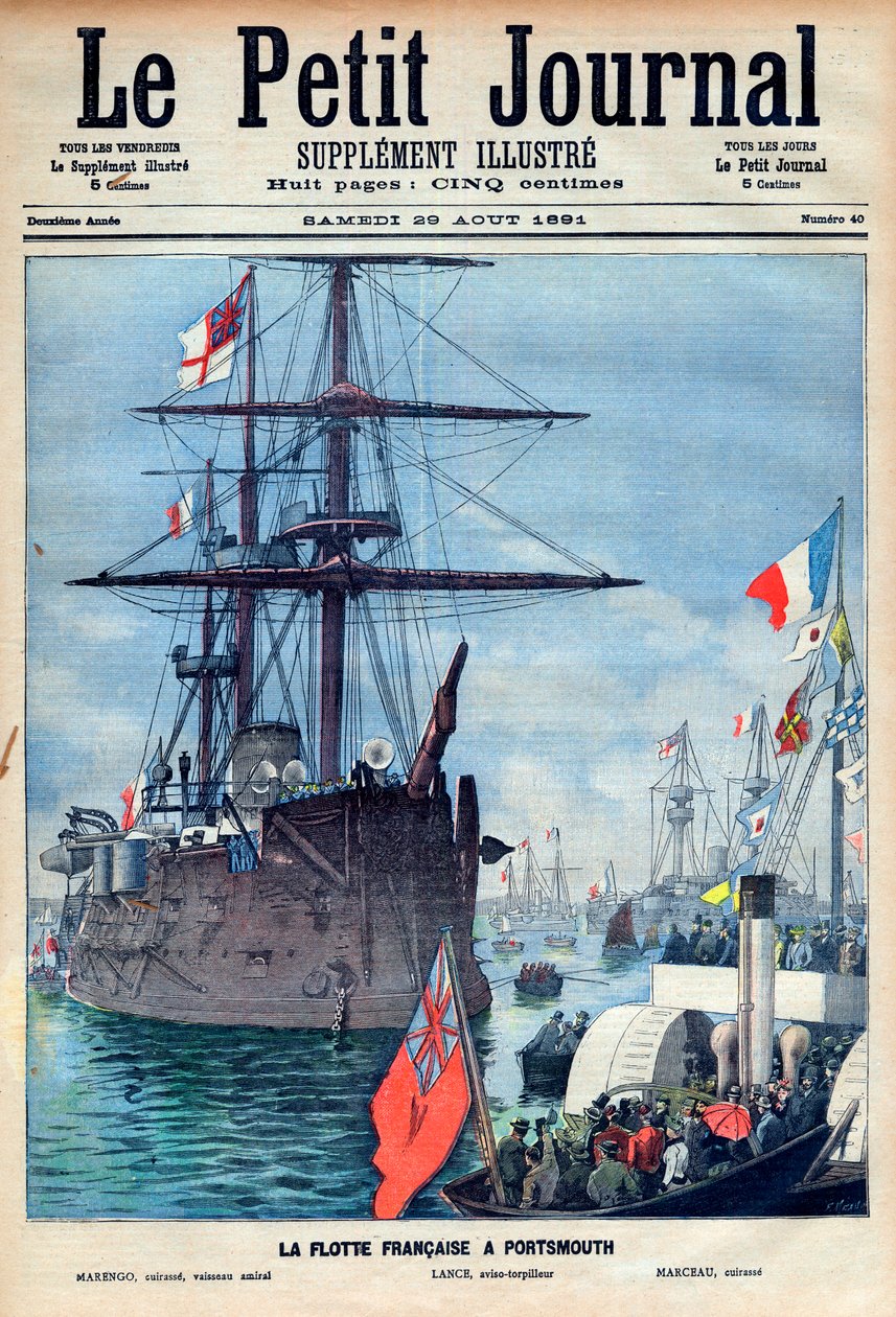 a portsmouthi francia flotta: „Marengo” zászlóshajó, „Lance” l