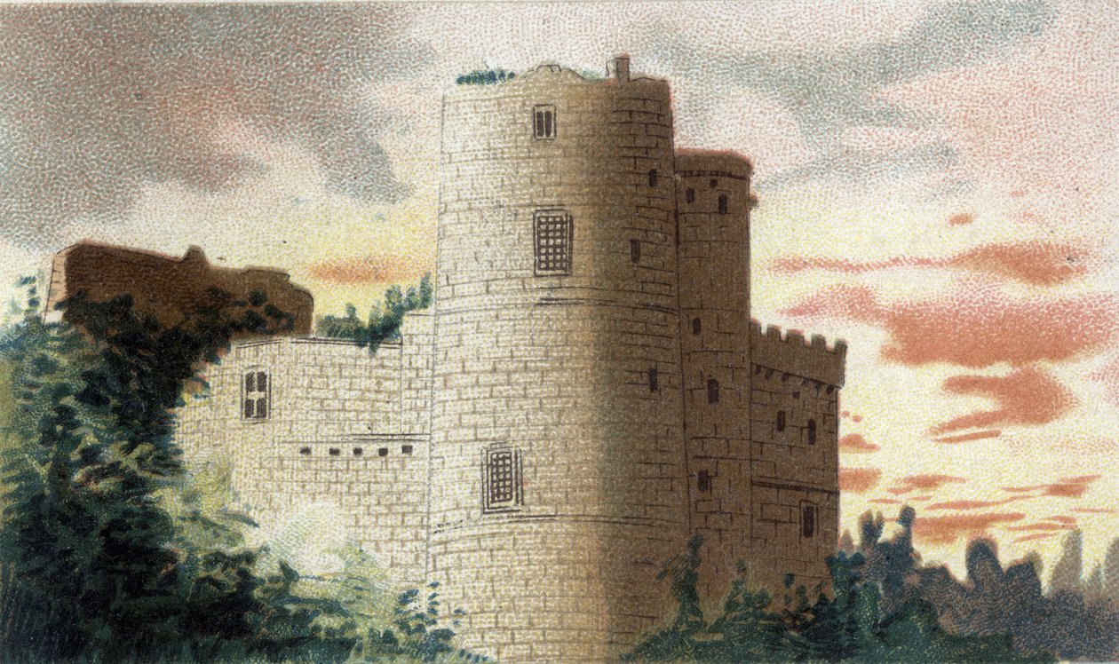 kilátás Clisson kastélyára (Loire alsó része) alkotó: French School