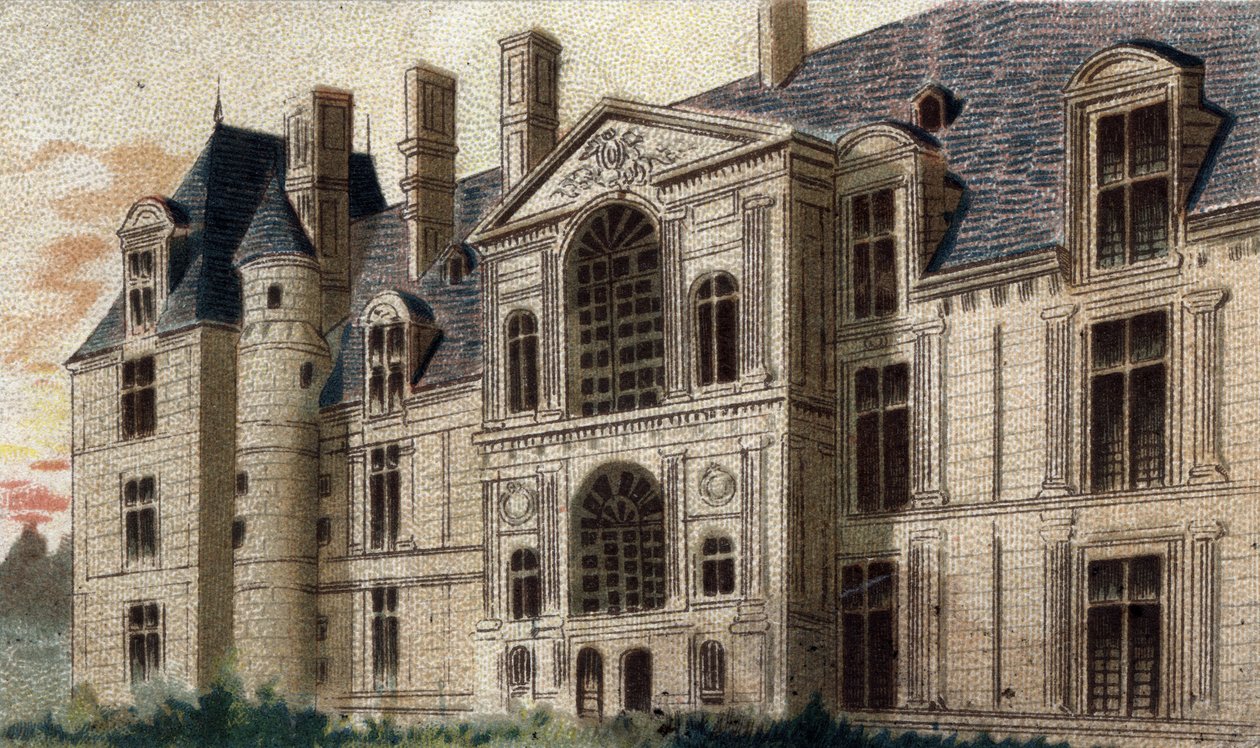 kilátás Egouen várára (Szajna és Oise) alkotó: French School