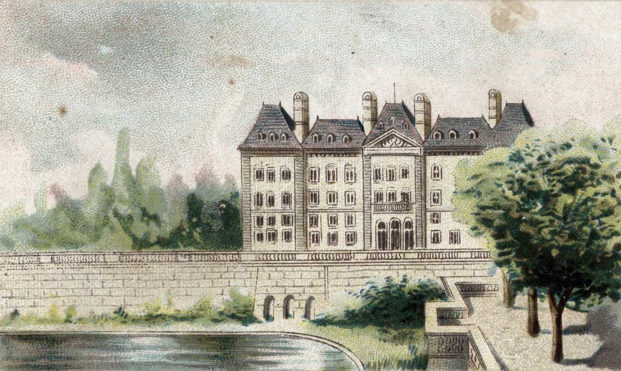 kilátás a meudoni várra (Szajna és Oise). alkotó: French School