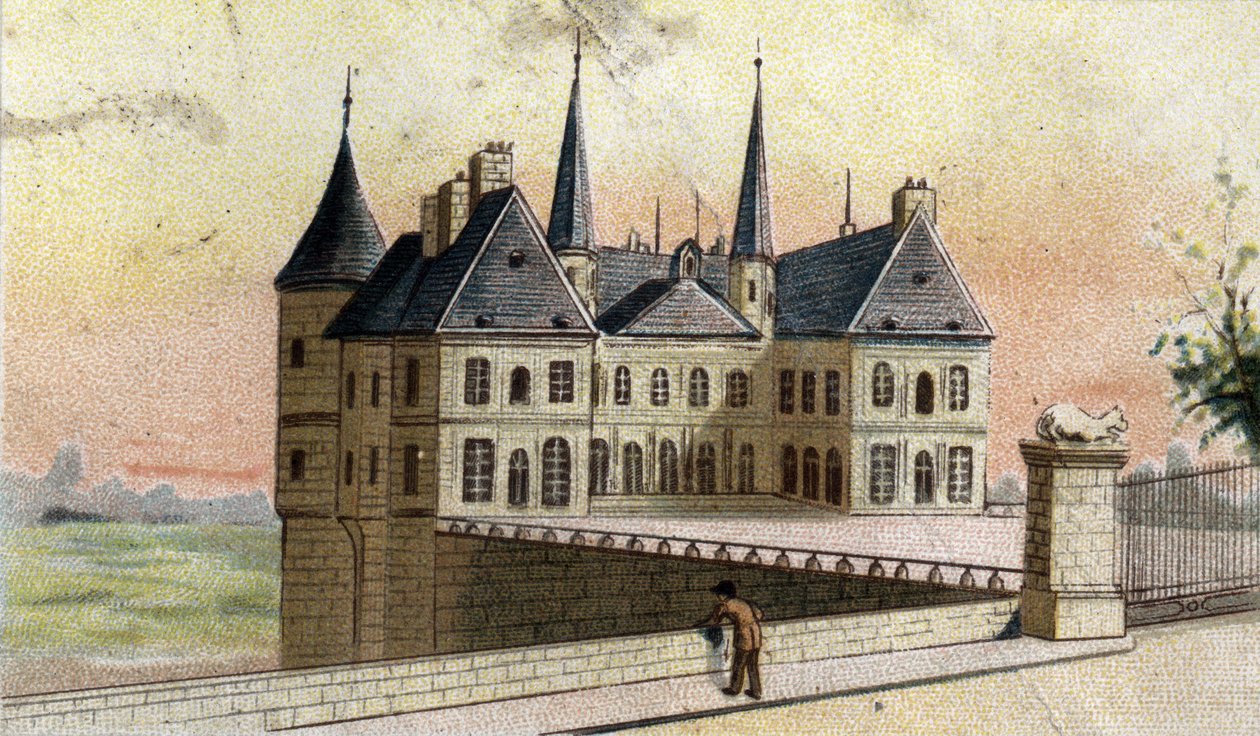 kilátás Randan kastélyára (Puy de dome) alkotó: French School