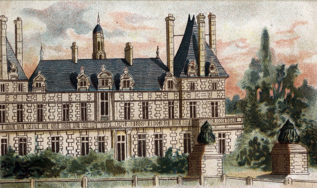 kilátás a Rosny-kastélyra (Szajna és Oise). alkotó: French School