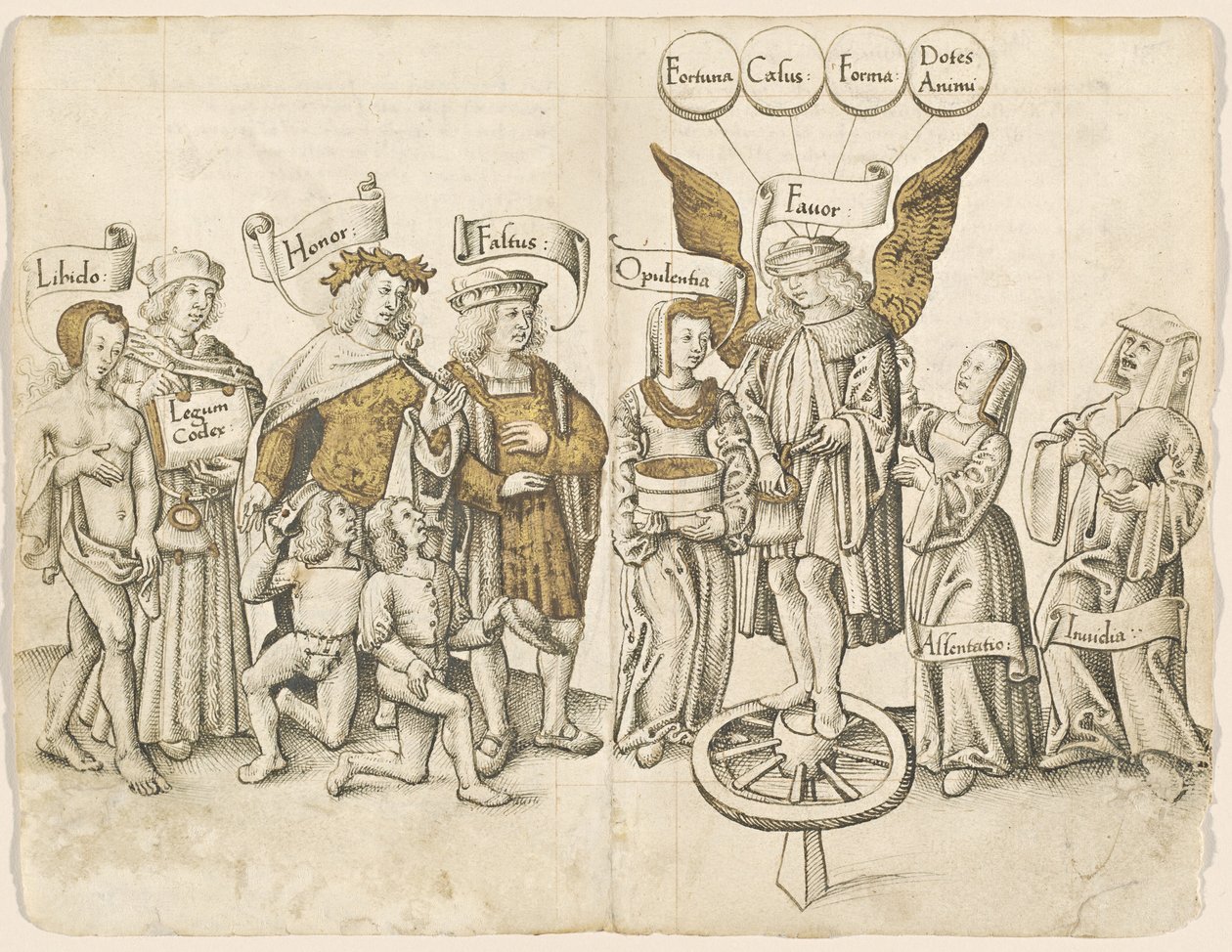 Párbeszéd az emberi szívességről (recto) [fol. 15 verso / 16 recto] alkotó: French early 16th Century