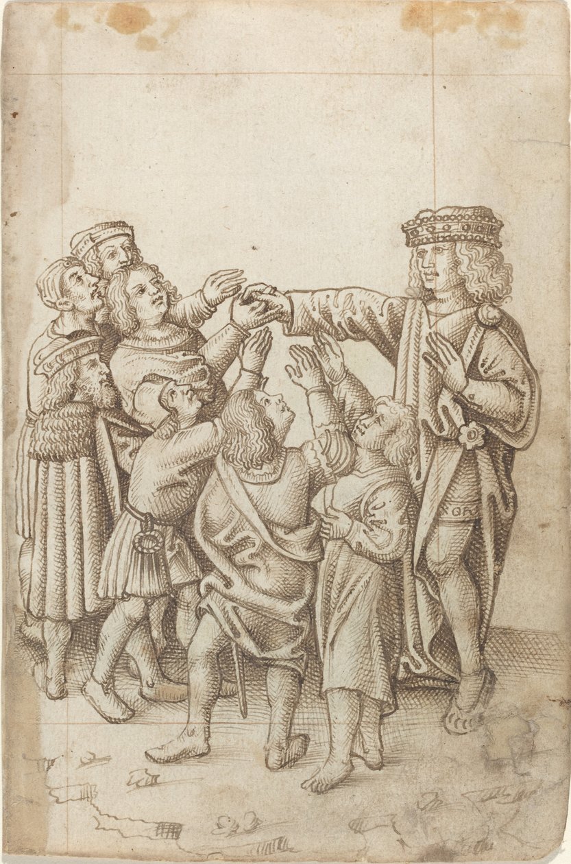 "Ne nyújtsd a jobb kezed mindenkinek és sokfélének" [fol. 13 recto] alkotó: French early 16th Century