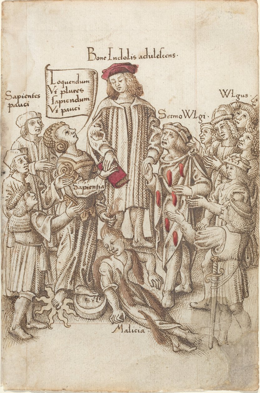 „Ne járj a közúton kívül” [fol. 35 recto] alkotó: French early 16th Century
