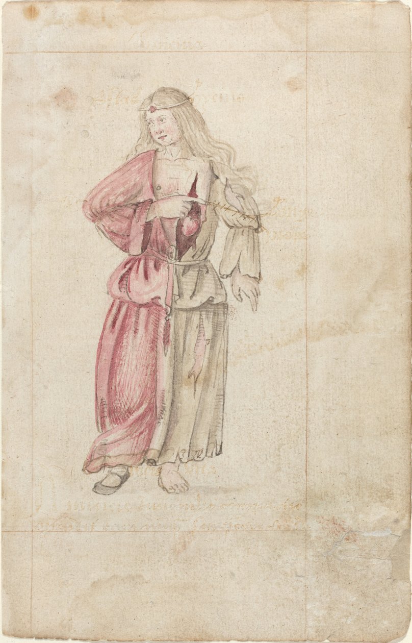 A barátság megszemélyesítése (Amicitia) [fol. 2 recto] alkotó: French early 16th Century