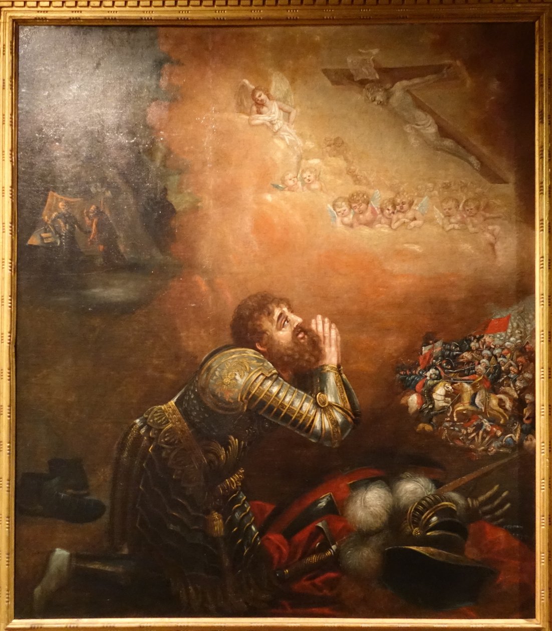 D. Afonso Henriques látomása az Ourique-i csatában alkotó: Friar Manuel dos Reis