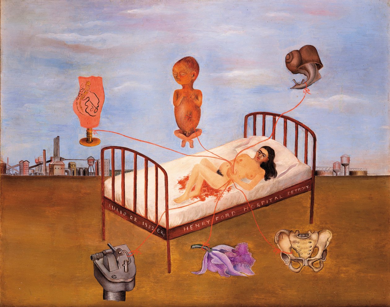 Henry Ford Kórház alkotó: Frida Kahlo
