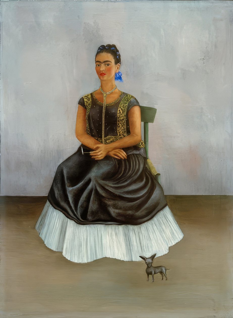 Itzcuintli kutya velem (önarckép) alkotó: Frida Kahlo
