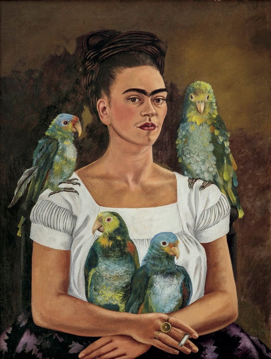Én és a papagájaim alkotó: Frida Kahlo