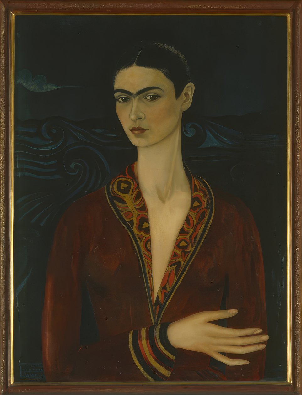 Self-Portrait bársonyruhában alkotó: Frida Kahlo