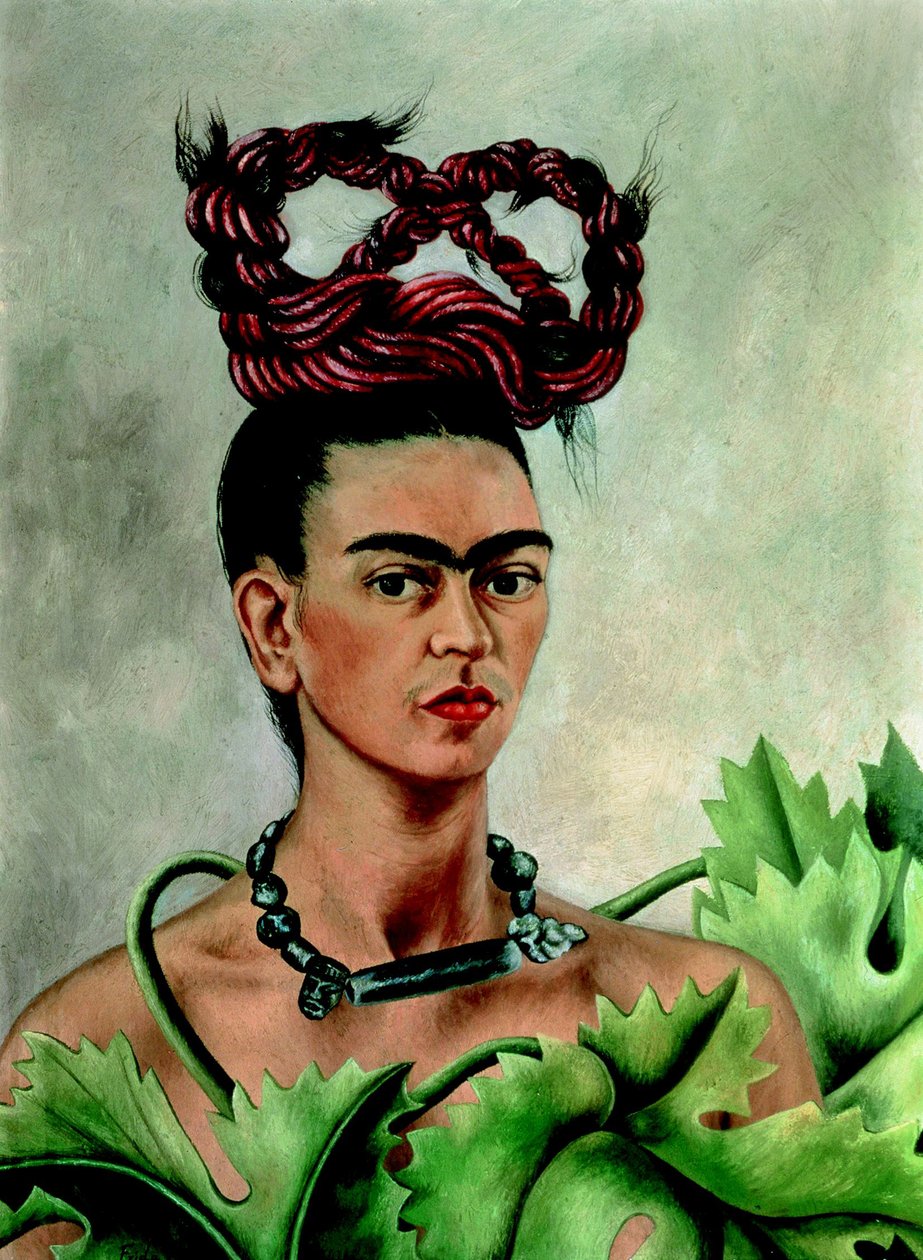 Önarckép copfokkal alkotó: Frida Kahlo