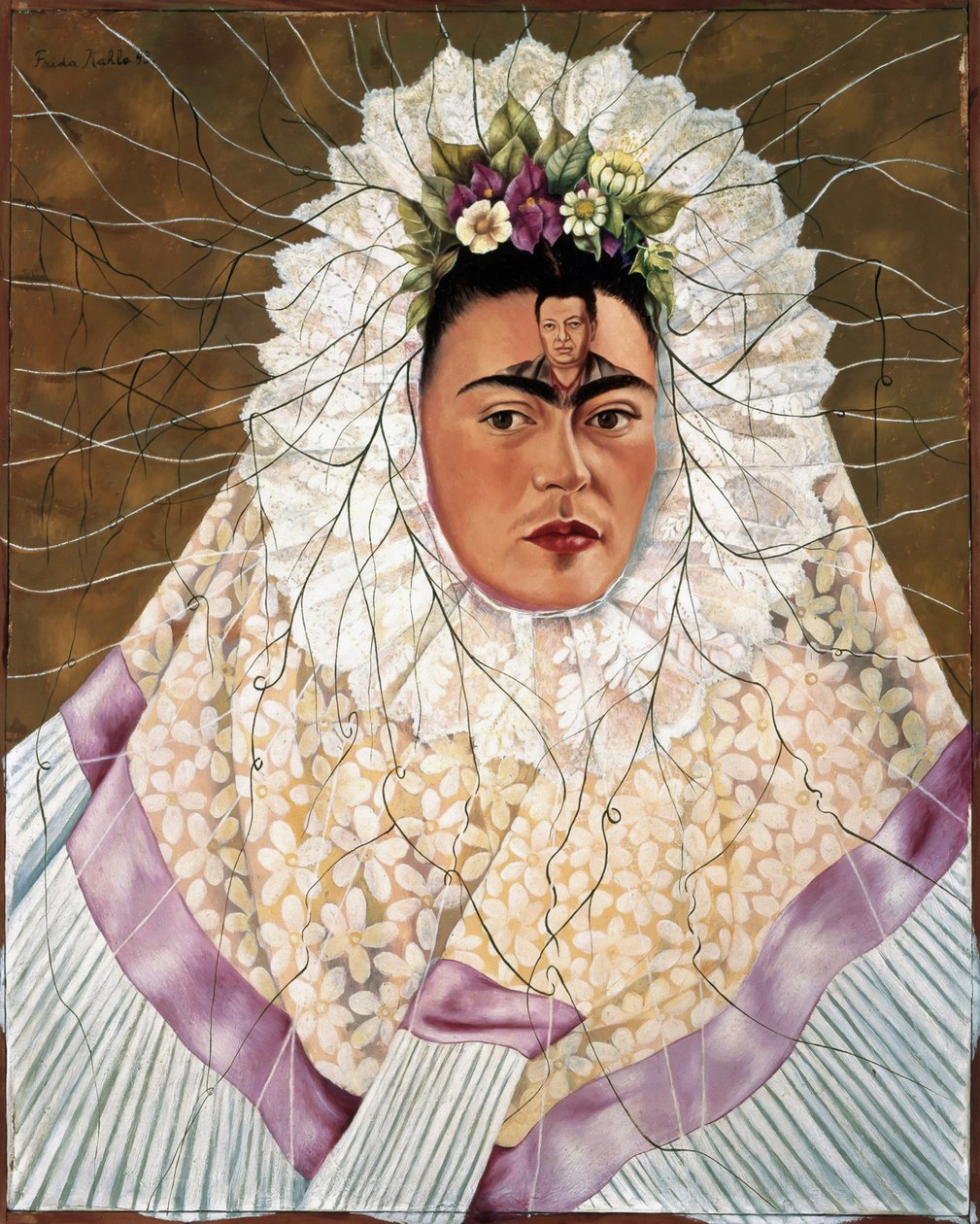 Önarckép Tehuana vagy Diego a fejemben alkotó: Frida Kahlo