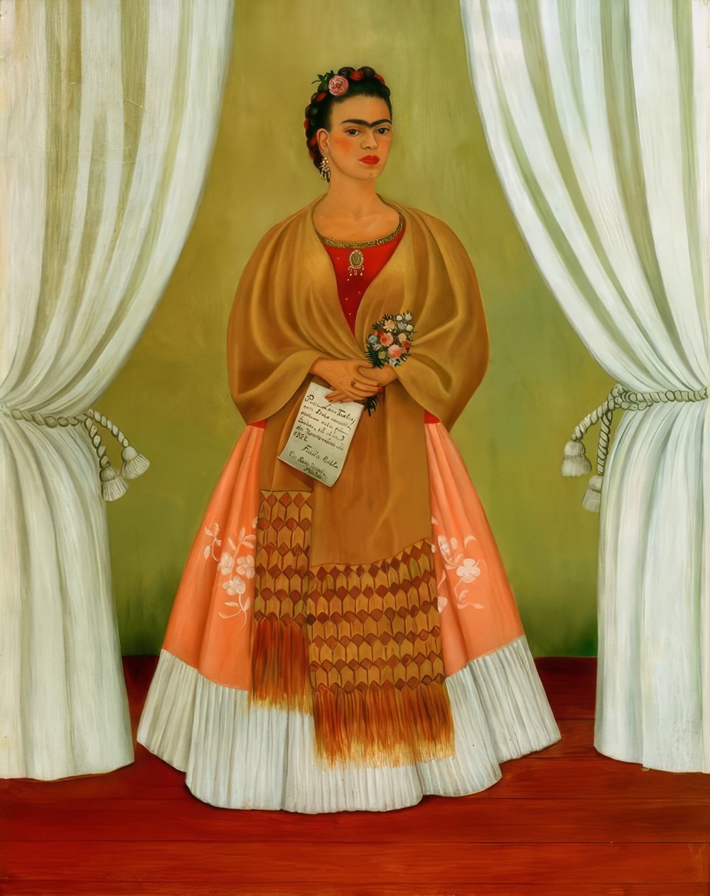 Leó Trockijnak szentelt önarckép alkotó: Frida Kahlo