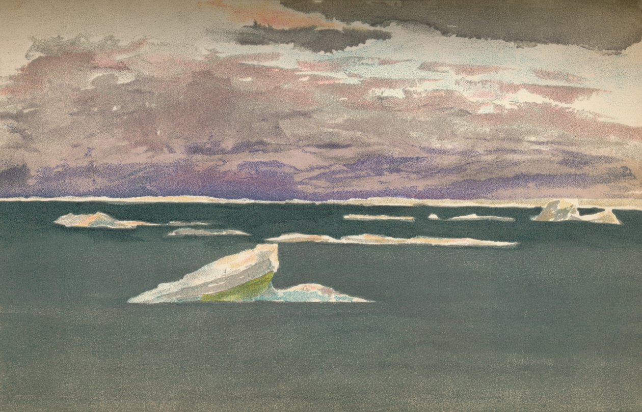 A jég szélén – Gyülekező vihar, 1893. szeptember 14., 1897. alkotó: Fridtjof Nansen