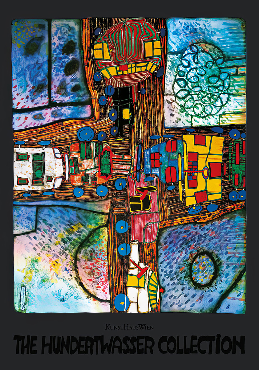Kereszteződés alkotó: Friedensreich Hundertwasser