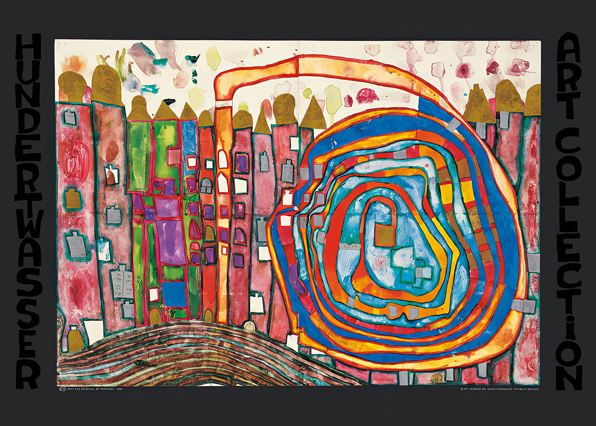 Ki ette meg az összes ablakomat alkotó: Friedensreich Hundertwasser