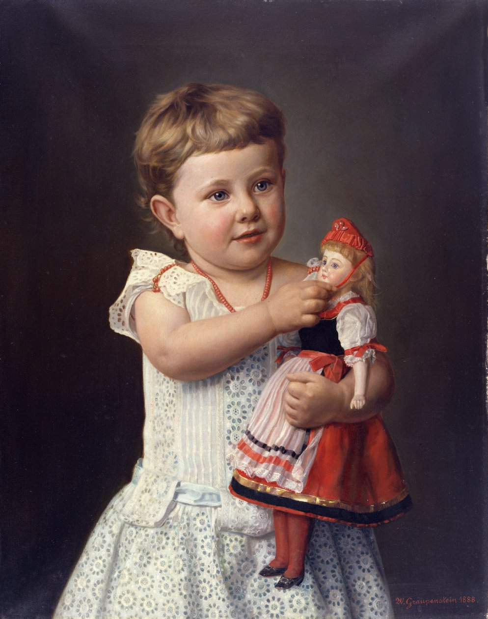A művész unokája, Olga Graupenstein, 1888 alkotó: Friederich Wilhelm Graupenstein