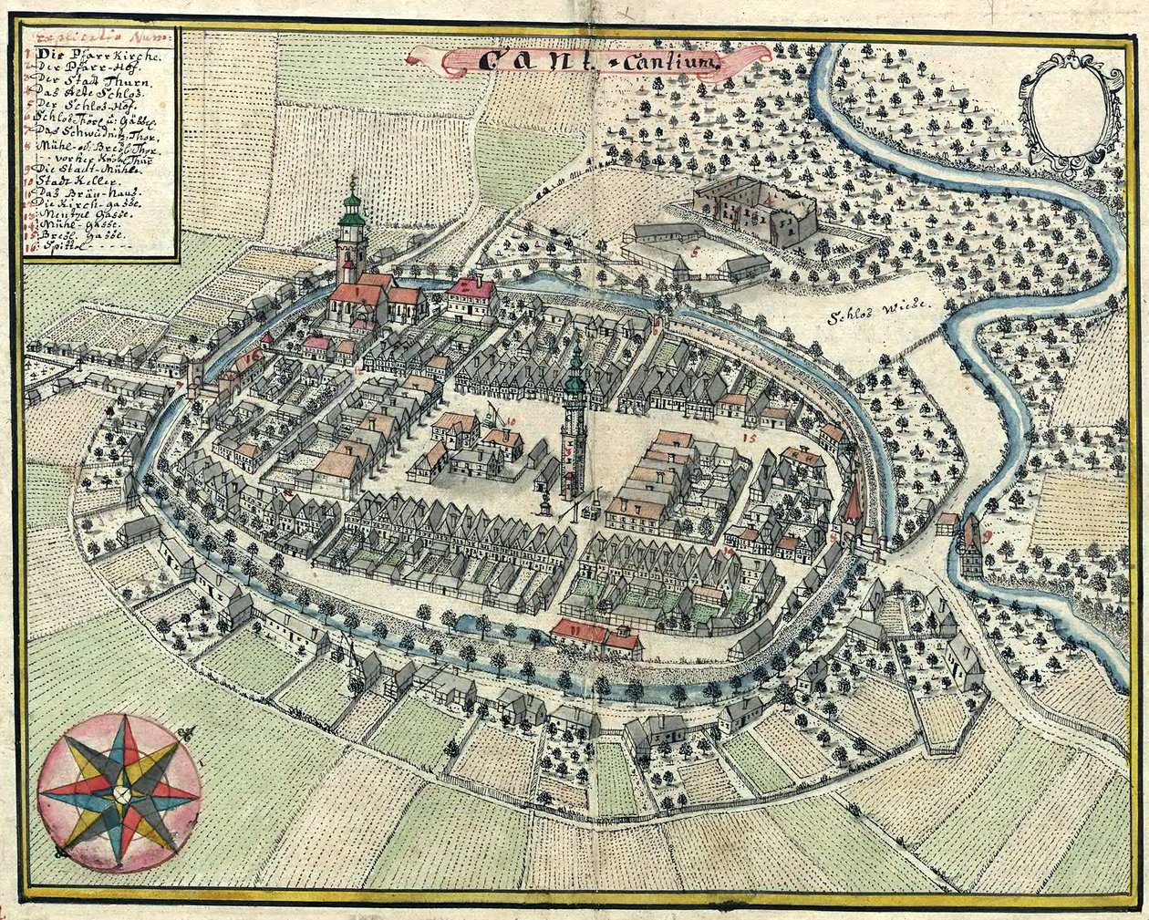Kąty Wrocławskie városa alkotó: Friedrich Bernhard Werner