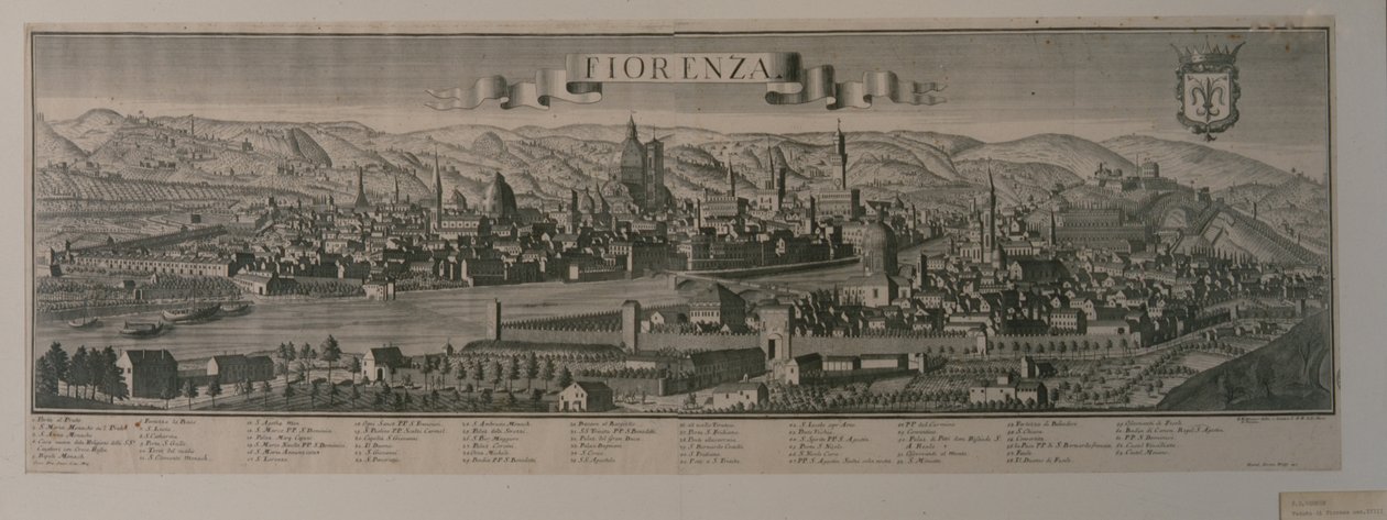 Kilátás Firenzére alkotó: Friedrich Bernhard Werner