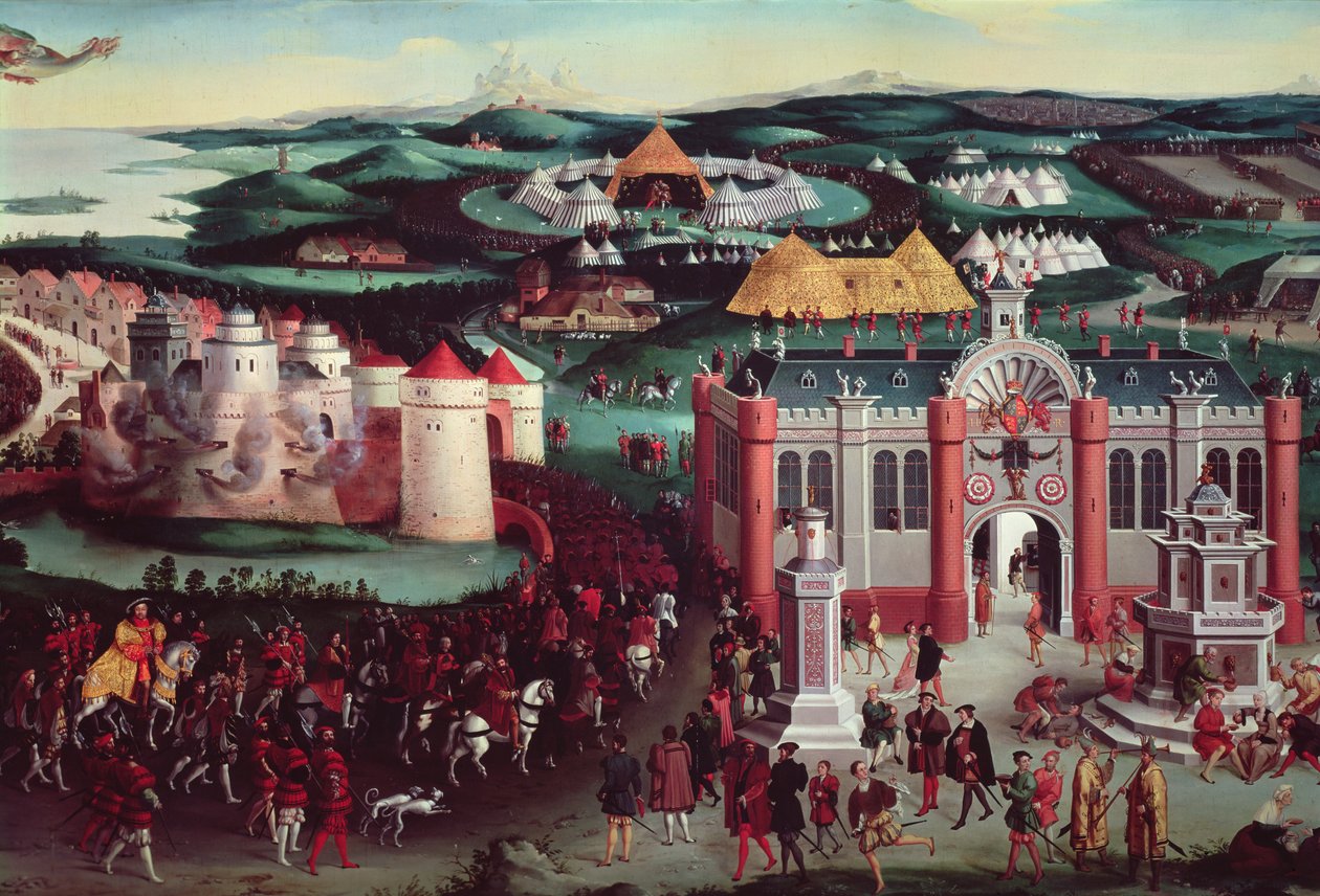 Aranyruhás mező, 1520. június 7. (középső részlet) alkotó: Friedrich Bouterwek