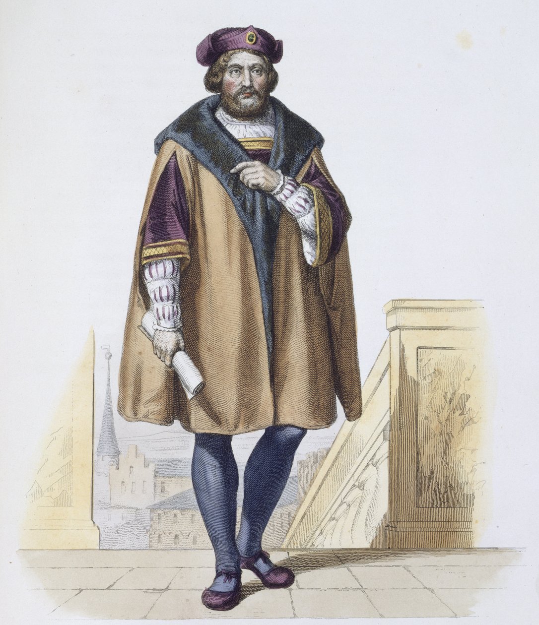 Pierre de Ronsard (1524-85) Delaistre metszete alkotó: Friedrich Bouterwek