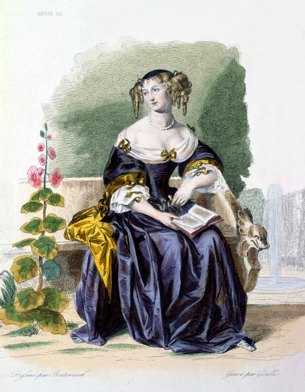 Madame de Lafayette (1634-93) portréja, amelyet Geille metszett alkotó: Friedrich Bouterwek