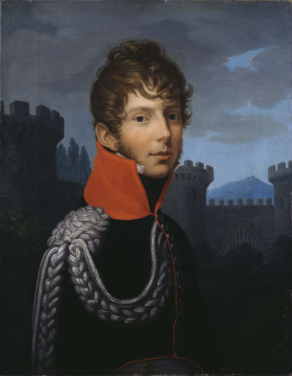 Wilhelm Friedrich Ernst von Dalwigk kapitány portréja a Watch Castle -hez alkotó: Johann Friedrich Bury