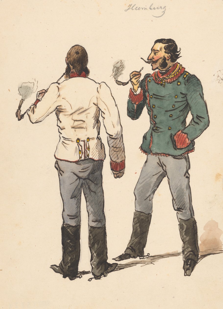 Dohányosok alkotó: Friedrich Carl von Scheidlin